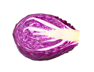 Obraz premium Purple cabbage on transparent png