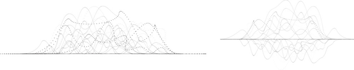 Abstract flow lines background . Fluid wavy shape .Striped linear pattern . Music sound wave . Vector illustration