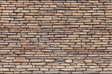 Texture of a wall made of flat stones