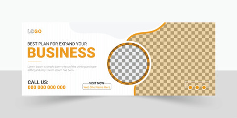 Business, Corporate Facebook Cover Photo Design, Social Media Cover Template.