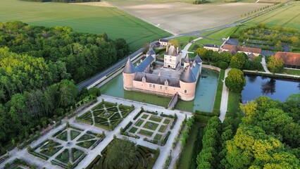 drone photo Château de Chamerolles France europe	