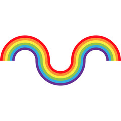 Aesthetic Rainbow Element-04