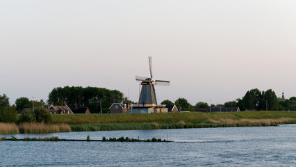 dutch windmill in the country