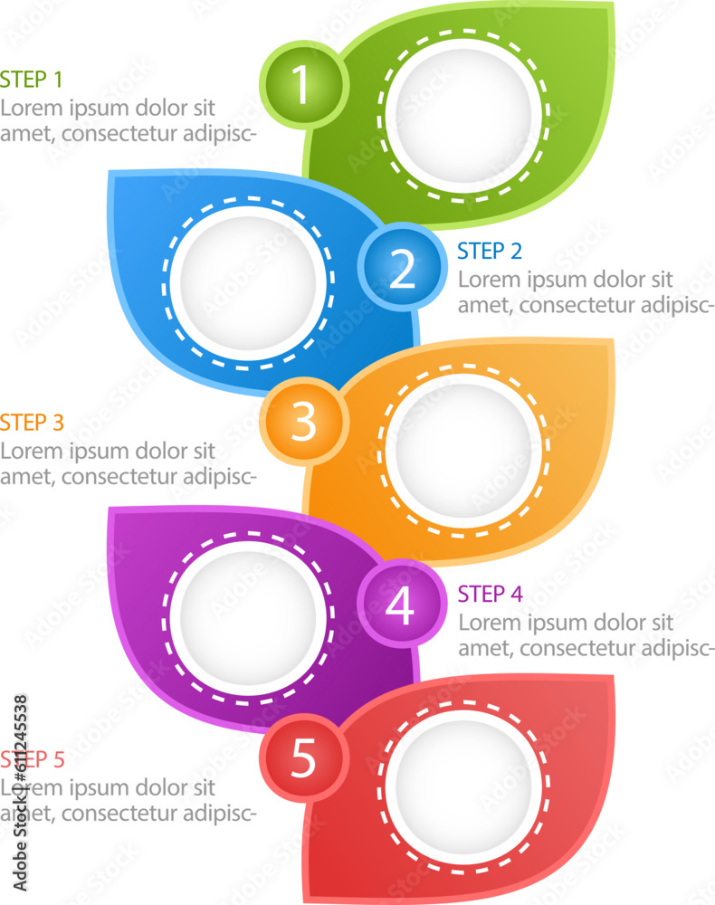 Poster sustainable industry leaf infographic chart design template. abstract vector infochart with blank co
