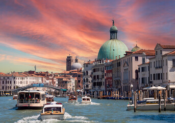 View of the city of Venice in Italy