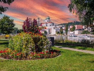 View of the Cathedral of St. Stephen in Passau