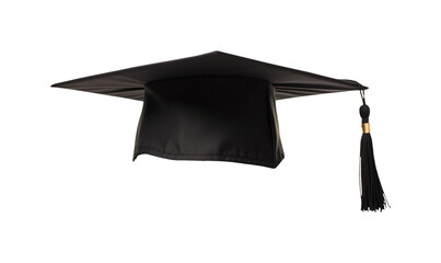 College graduation cap isolated on transparent or white background, png