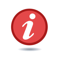 Vector information icon symbol isolated on white background