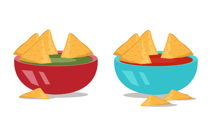Nacho design on white background