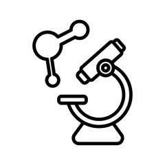 microscope sign symbol vector