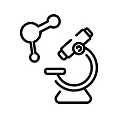 microscope sign symbol vector