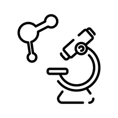 microscope sign symbol vector