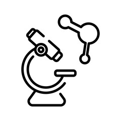 microscope sign symbol vector