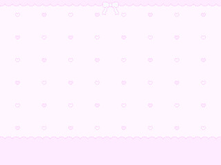 ♪4:3ハートフリルリボン壁紙♪