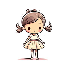 Fototapeta premium little girl