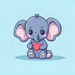 elephant with heart