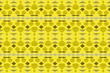 Geometric shape form a fabric striped pattern