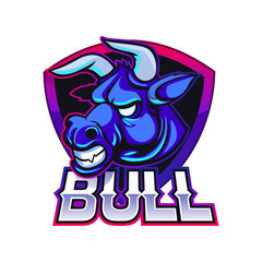 Bull logo icon PNG vector design
