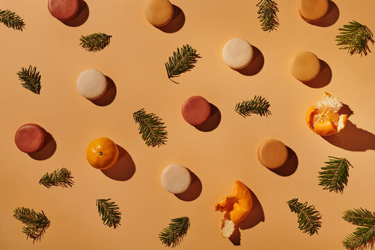 Fir twigs and macarons