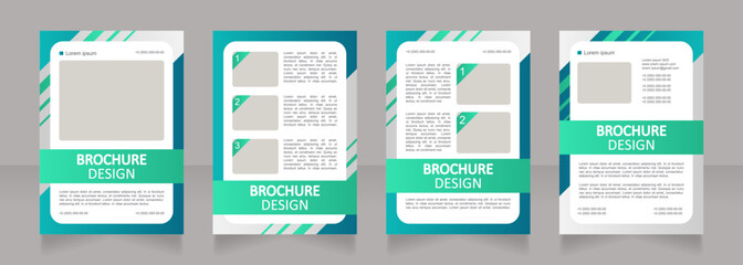 Money market account benefits blank brochure layout design. Vertical poster template set with empty copy space for text. Premade corporate reports collection. Editable flyer paper pages