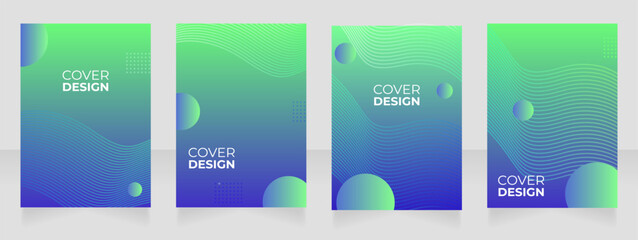 Advertising agency promotional portfolio blank brochure layout design. Vertical poster template set with empty copy space for text. Premade corporate reports collection. Editable flyer paper pages