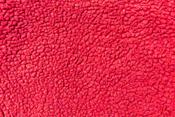 Carpet background, red fabric texture background,Red suede texture.closeup.Banner.