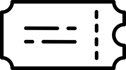 Ticket line icon. PNG, transparency.