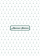 Green color minimal pattern for formal fabric print