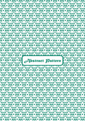 Abstract floral pattern with green color combination ready to use in fabric print