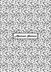 A unique style abstract pattern with black and white combination ready to use