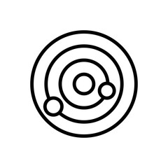 planet sign symbol vector