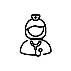 nurse sign symbol vector