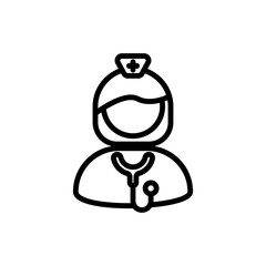 nurse sign symbol vector