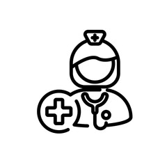 nurse sign symbol vector