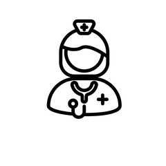 nurse sign symbol vector