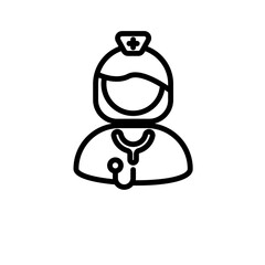 nurse sign symbol vector