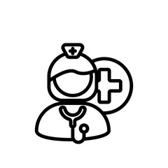 nurse sign symbol vector