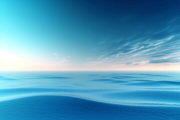 Obraz premium Smooth soft calm summer ocean marine blue background Generative AI