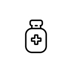 medicine bottle sign symbol vector