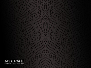 Black abstract geometric background. Modern shape concept.