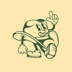 Vintage character design of a cowboy hat