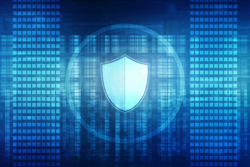 Fototapeta premium 2d illustration Security concept - shield 