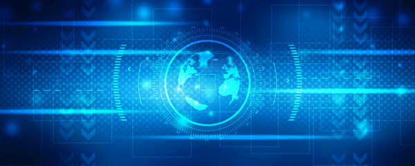 2d illustration world map abstract background