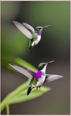 Fototapeta premium hummingbird art