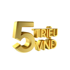 Obraz premium 5 million Vietnamese Dong