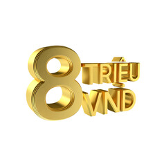8 million Vietnamese Dong