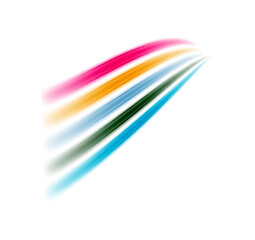 A vibrant and playful design featuring rainbow-color lines arranged in a dynamic composition, perfect for adding a pop of color to any project