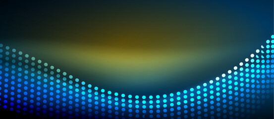 Obraz premium A sleek and stylish design featuring a blue smooth neon wave glowing against a dark background, perfect for adding a modern and edgy touch to any project