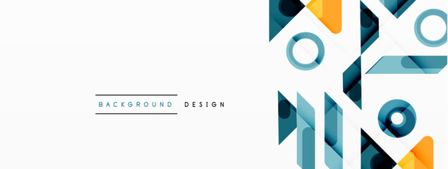 Circle minimal abstract background. Design for wallpaper, banner, background, landing page, wall art, invitation, prints, posters