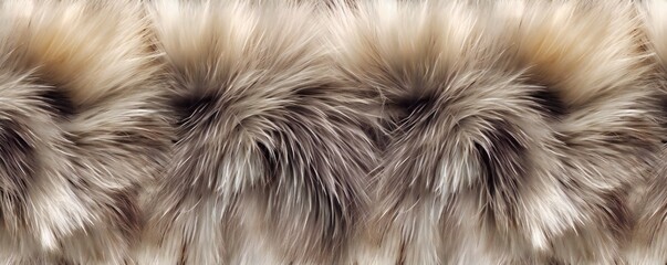 Obraz premium Animal fur skin texture Generative AI